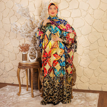 Silky Satin Isdal - Printed