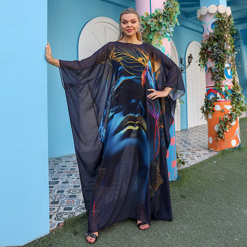 Chiffon Jalabiya- Printed