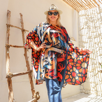 Autumn poncho