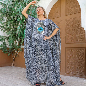 Dubai Chiffon Jalabiya- Embroidered