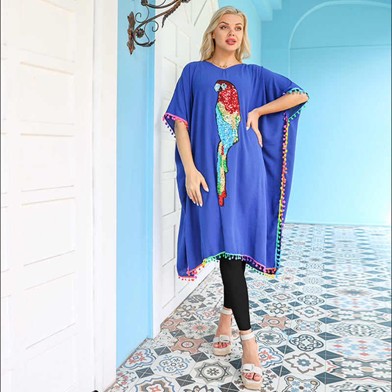 بلوزة كريب -تطريز