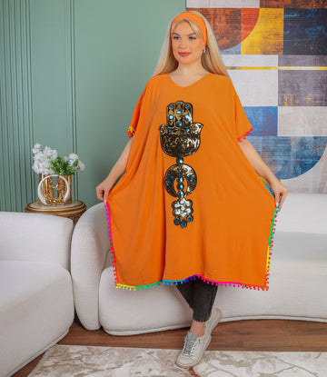 بلوزة كريب -تطريز