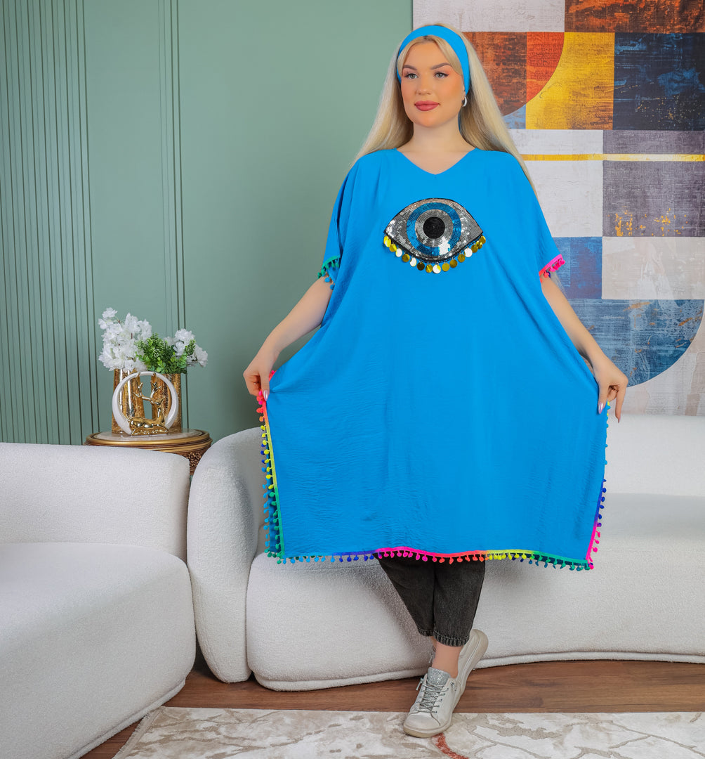 بلوزة كريب -تطريز