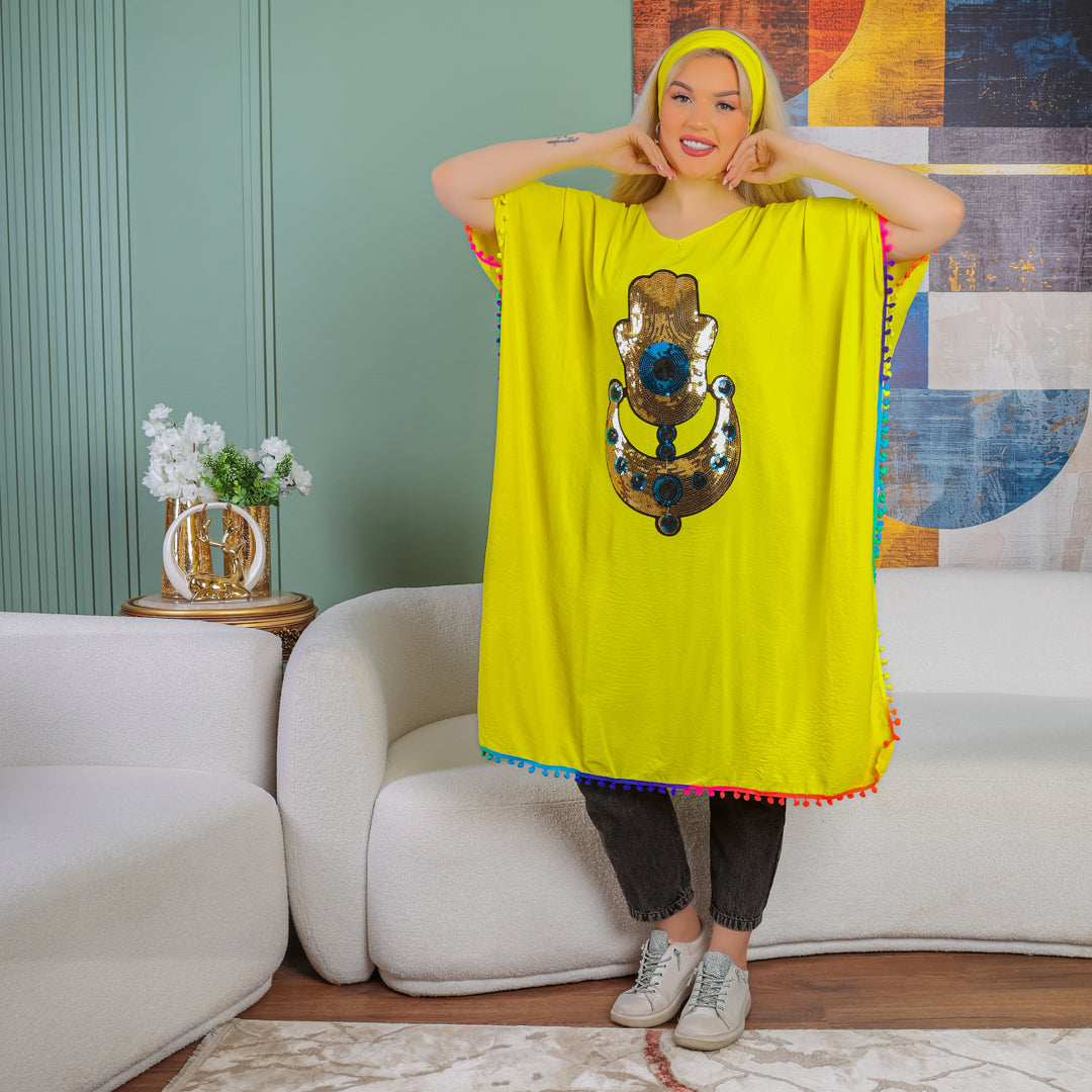 بلوزة كريب -تطريز