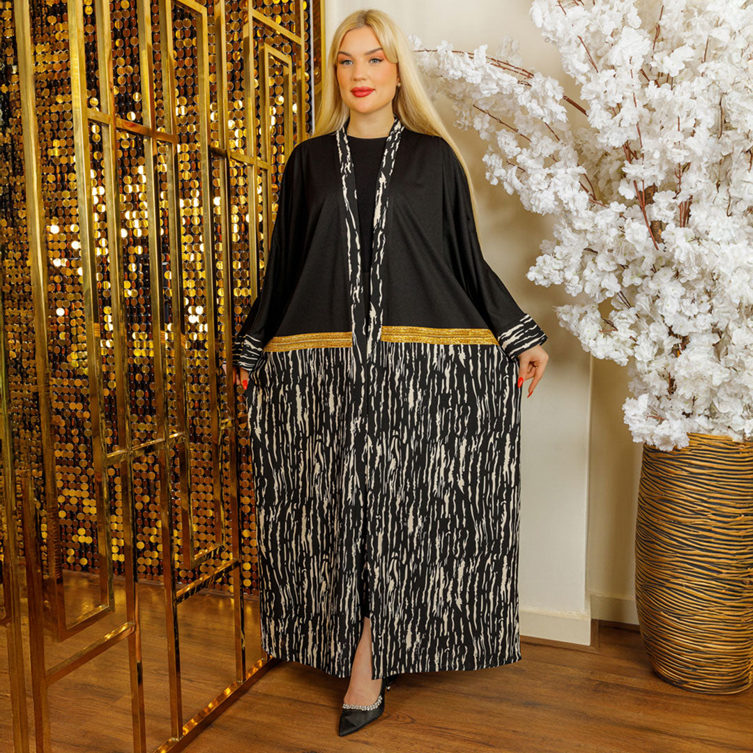 قفطان عربي كلاسيك كريب