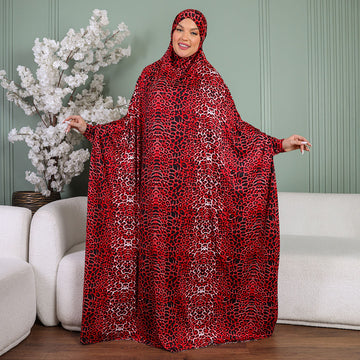 ثوب صلاة چيرسيه كويتي- عملي مع غطاء الرأس