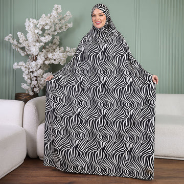 ثوب صلاة چيرسيه كويتي- عملي مع غطاء الرأس