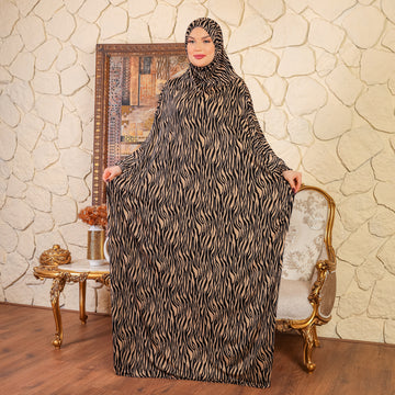 ثوب صلاة چيرسيه كويتي- عملي مع غطاء الرأس