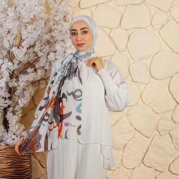 شيلة شيفون - مطبوع