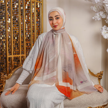 شيلة شيفون - مطبوع