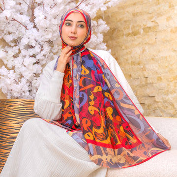 شيلة شيفون - مطبوع