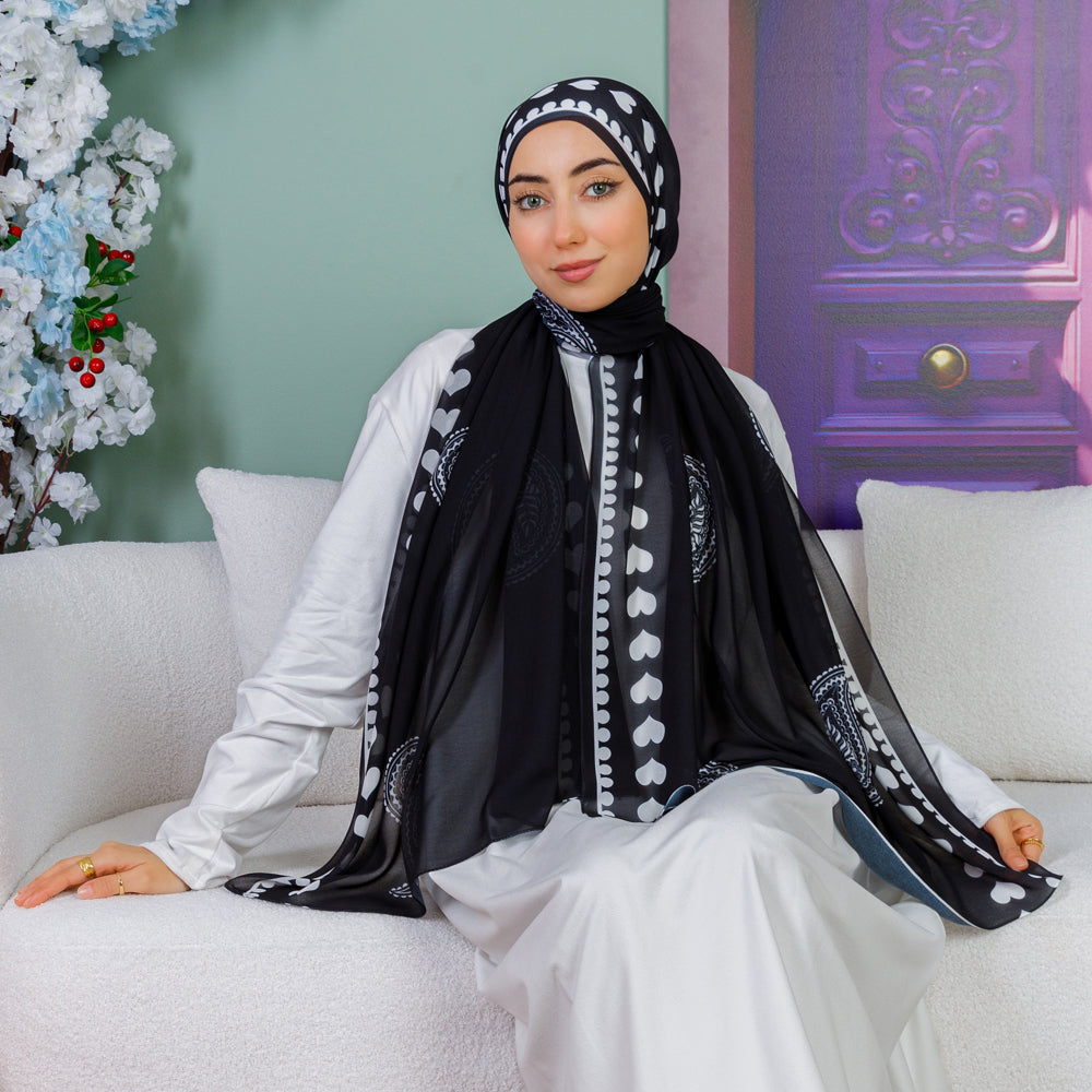 شيلة شيفون - مطبوع