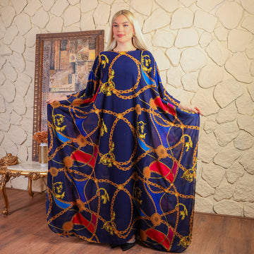 Dubai Chiffon Jalabiya- Printed