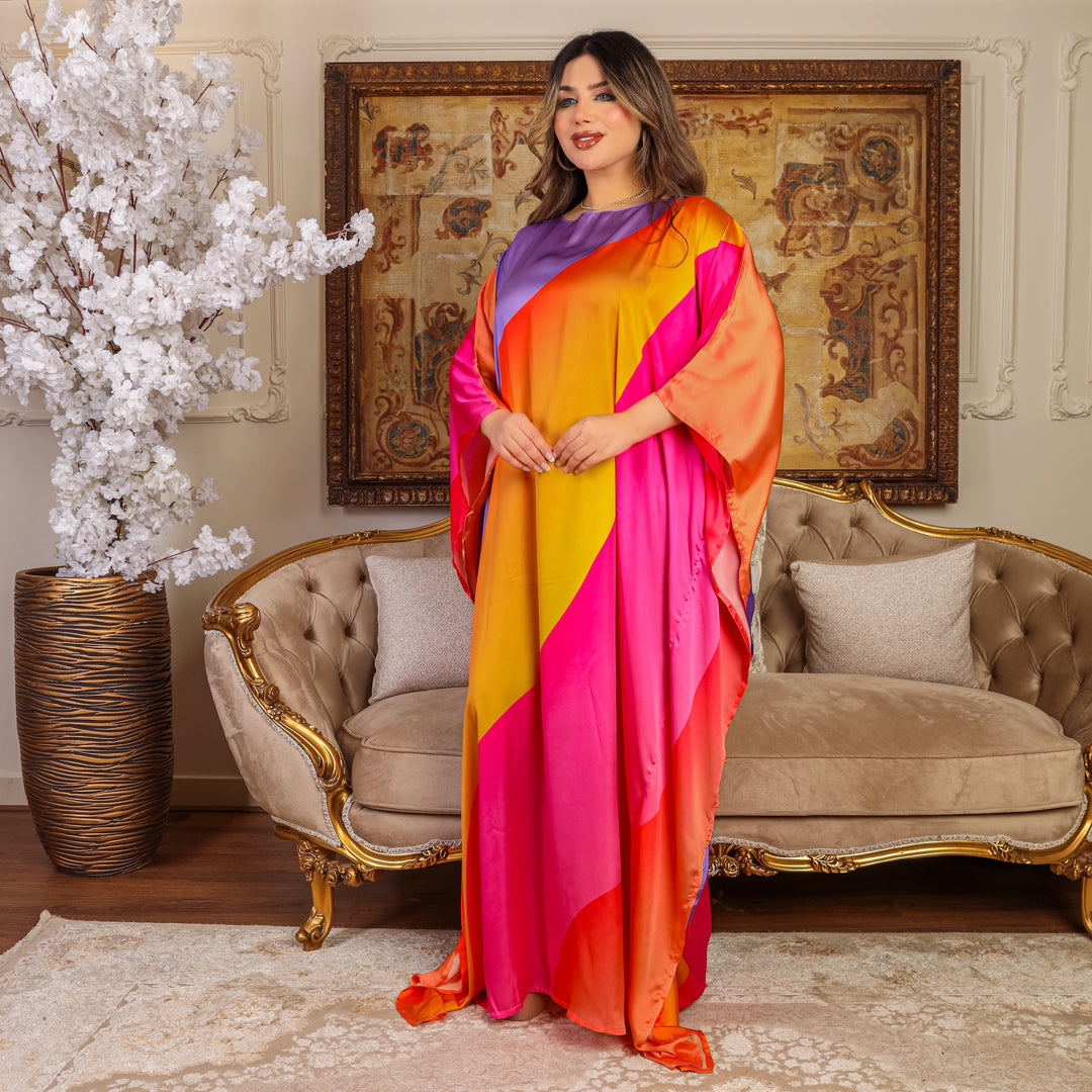 چلابية دبي حرير ستان - مطبوع