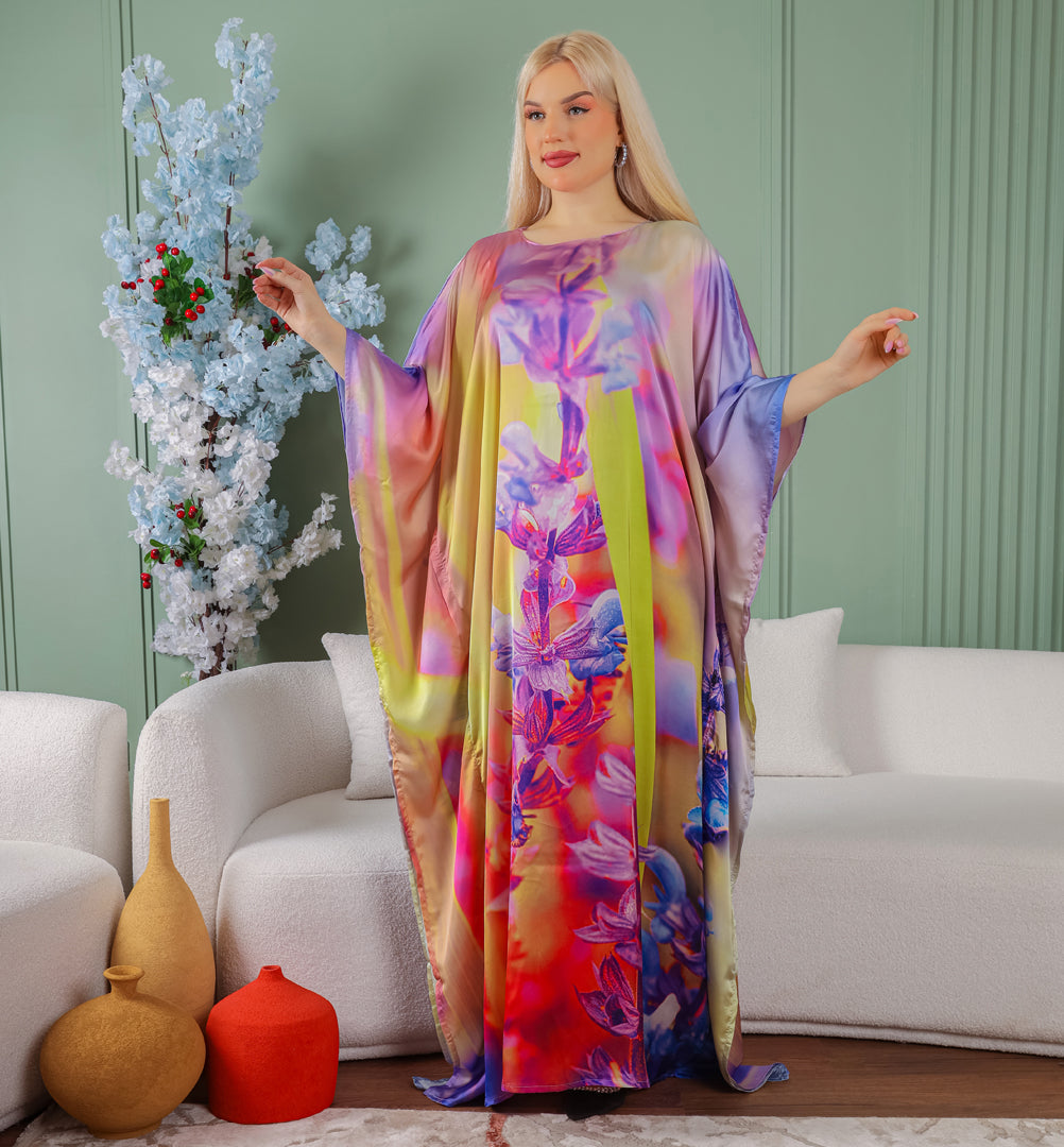 چلابية دبي حرير ستان - مطبوع