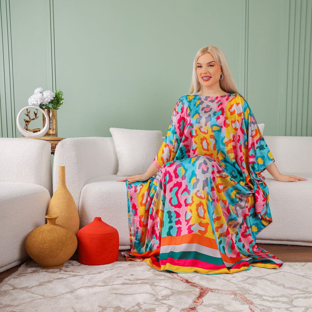 چلابية دبي حرير ستان - مطبوع