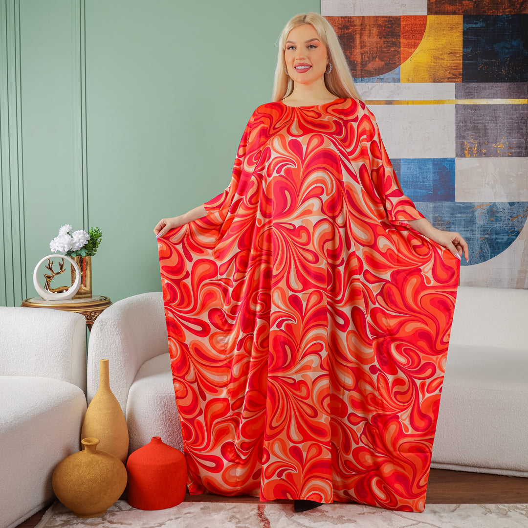 چلابية دبي حرير ستان - مطبوع