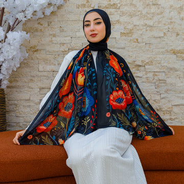 شيلة شيفون - مطبوع