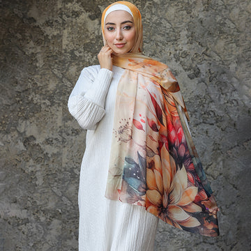 شيلة شيفون - مطبوع