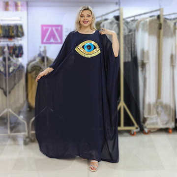 Dubai Chiffon Jalabiya- Embroidered