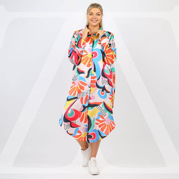 بلوزة حرير ستان- مطبوعة