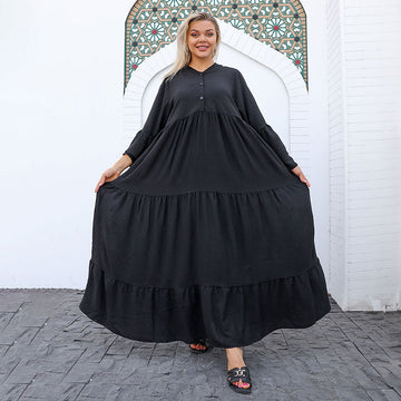 فستان كريب - سادة