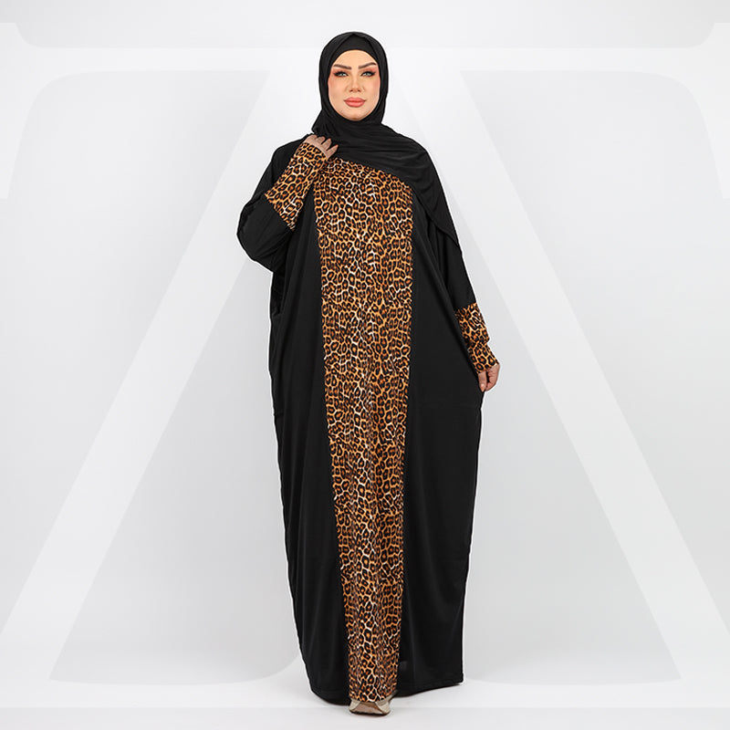 Practical Saudi Jersey  prayer dress with headscarf