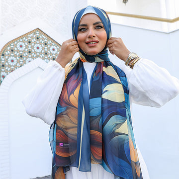 شيلة شيفون - مطبوع