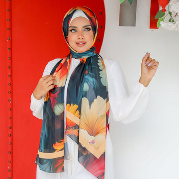 شيلة شيفون - مطبوع