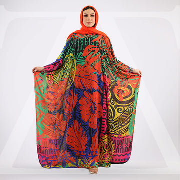 Dubai Chiffon Jalabiya- Printed