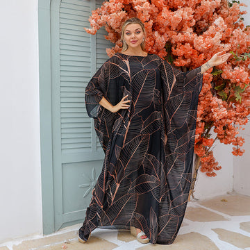 چلابية دبي شيفون - مطبوع