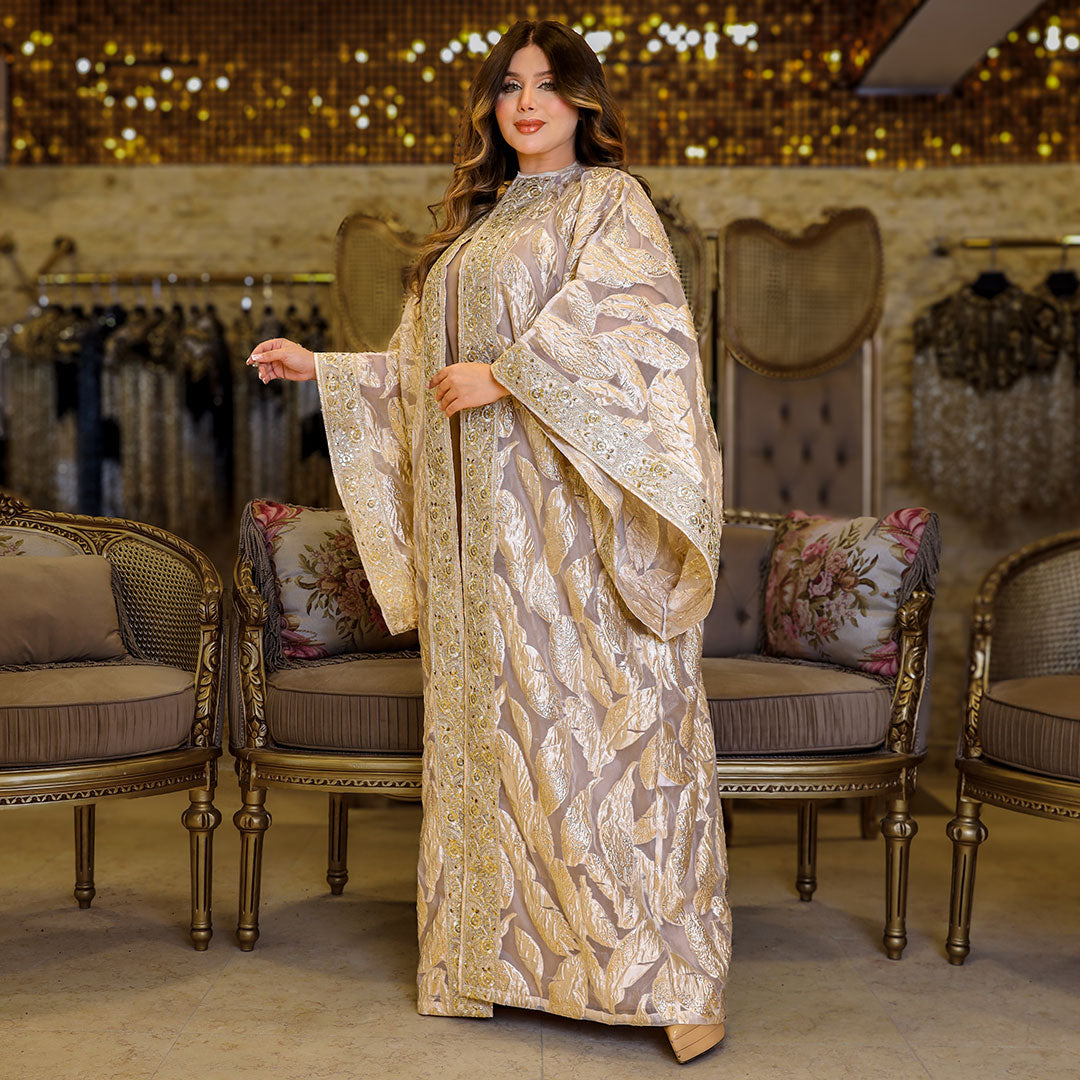 قفطان بحريني بروكار