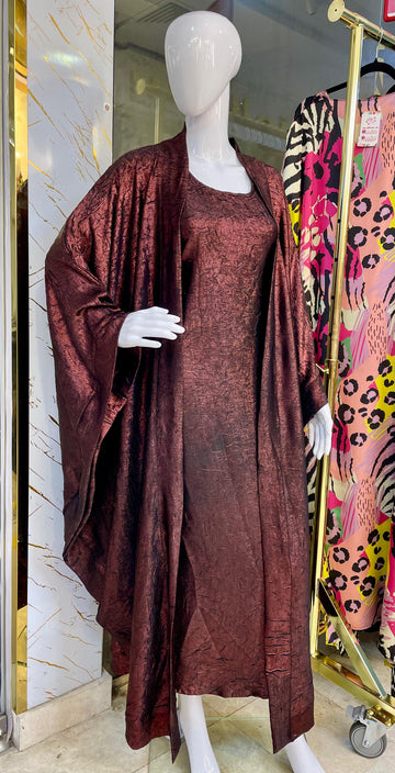 طقم قفطان إماراتي شايني