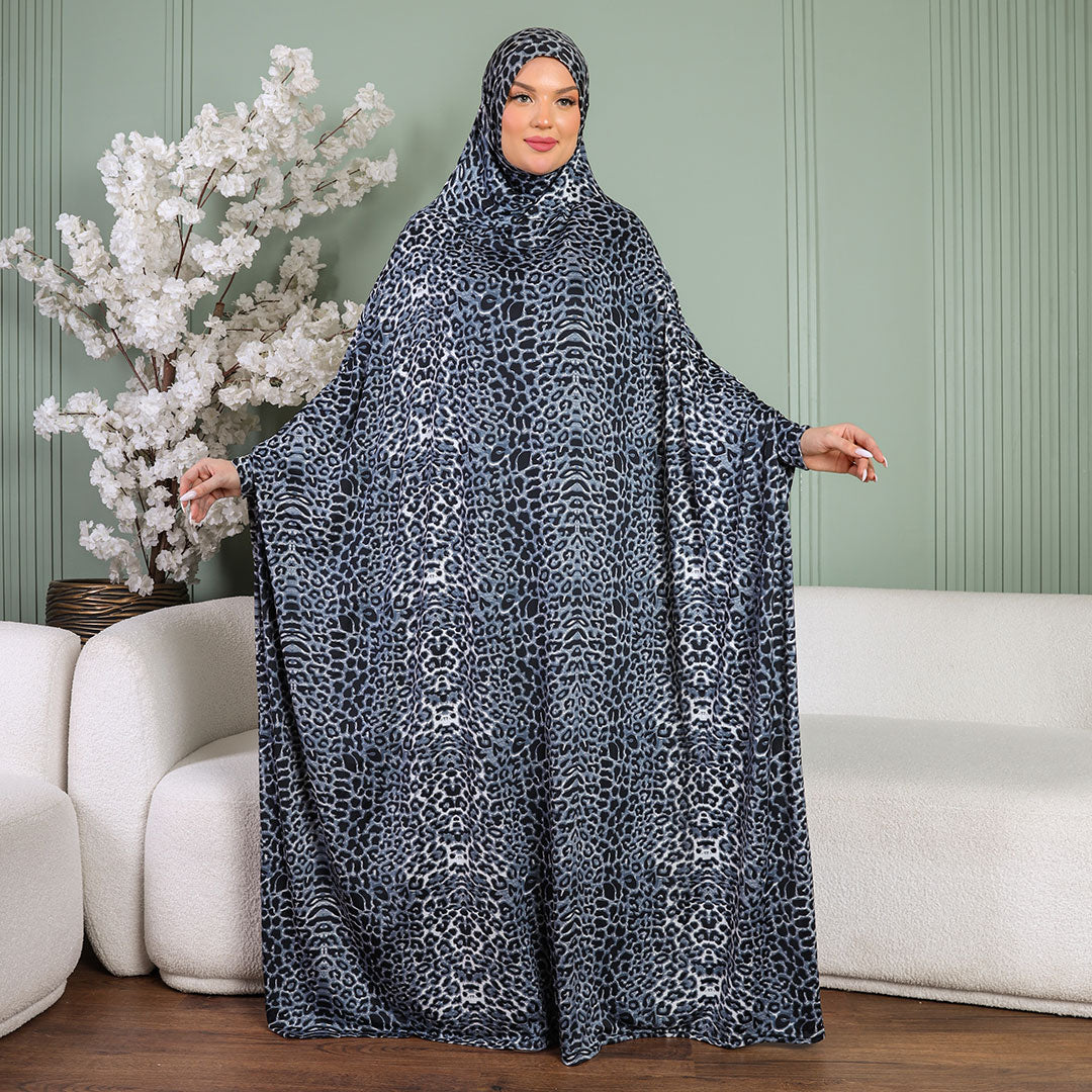 ثوب صلاة چيرسيه كويتي- عملي مع غطاء الرأس