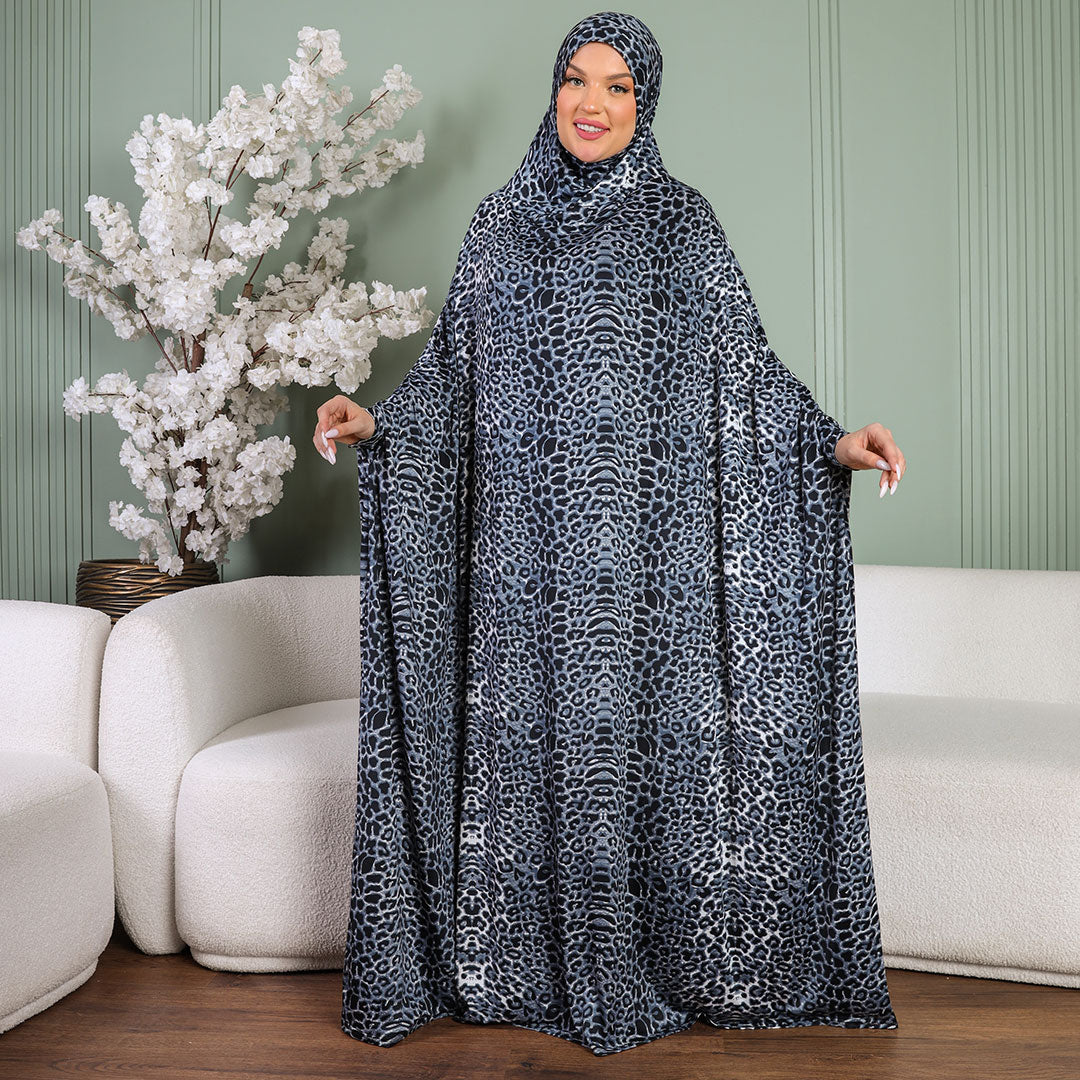 ثوب صلاة چيرسيه كويتي- عملي مع غطاء الرأس