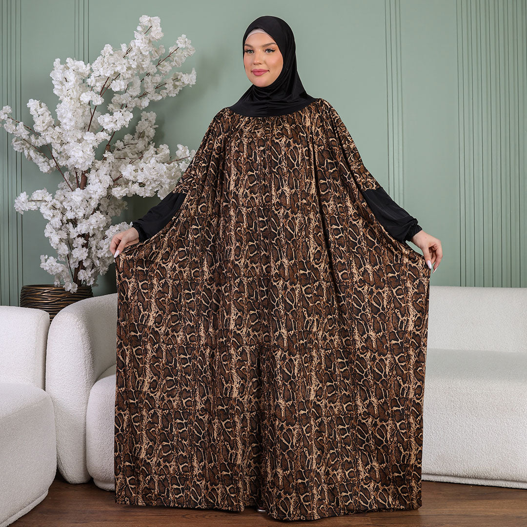 ثوب صلاة چيرسيه كويتي- عملي مع غطاء الرأس