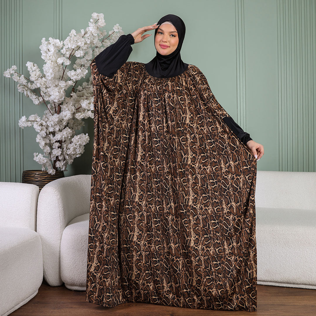 ثوب صلاة چيرسيه كويتي- عملي مع غطاء الرأس