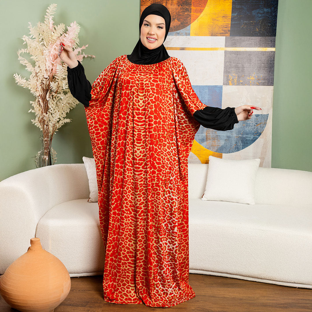 ثوب صلاة چيرسيه كويتي- عملي مع غطاء الرأس