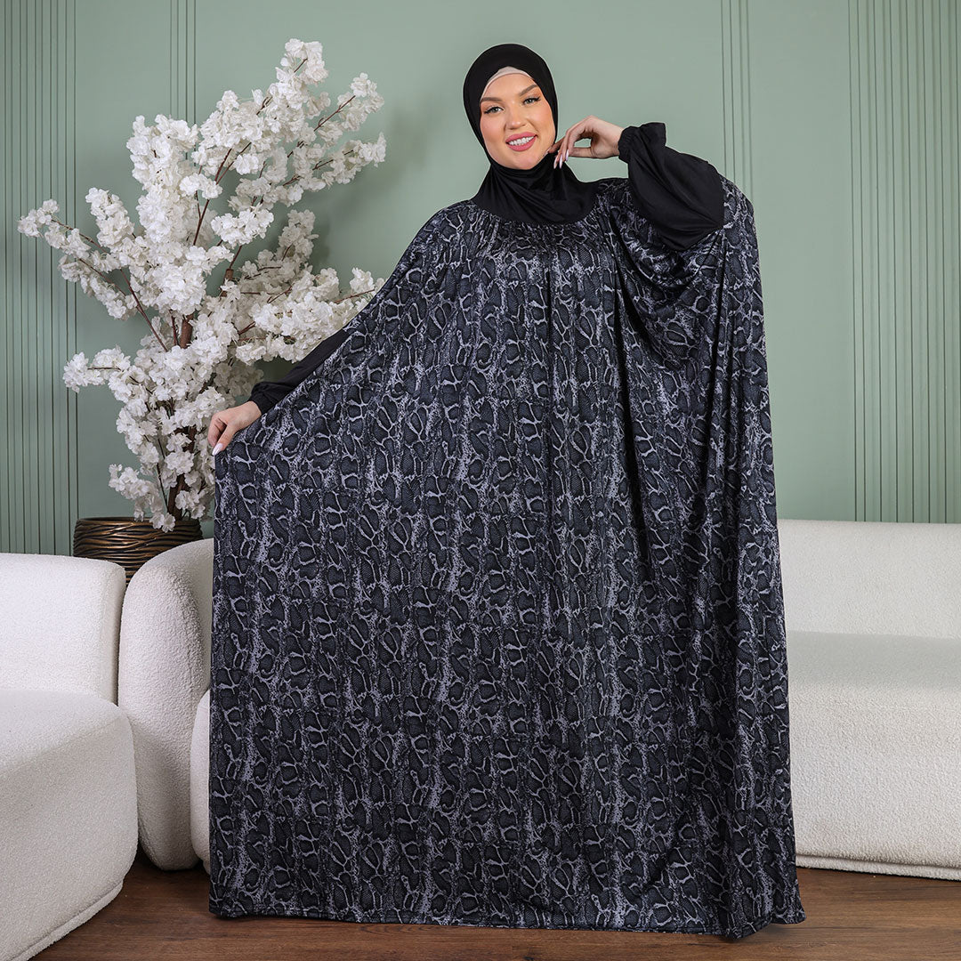 ثوب صلاة چيرسيه كويتي- عملي مع غطاء الرأس