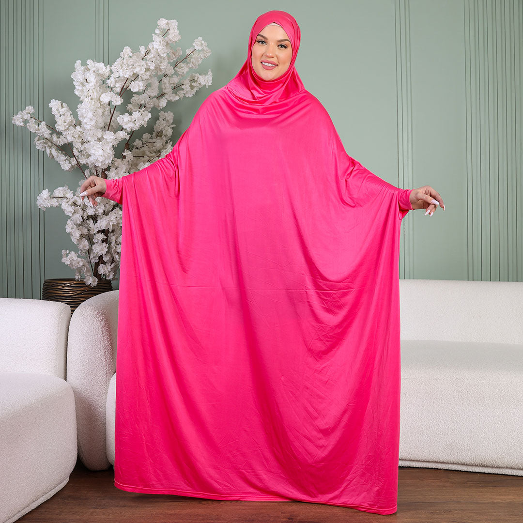 ثوب صلاة چيرسيه كويتي- ساده عملي مع غطاء الرأس