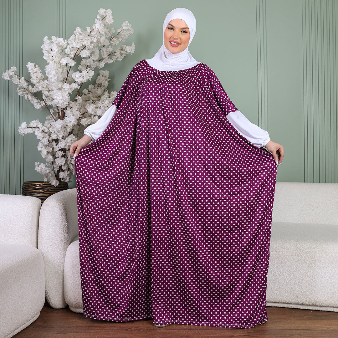 ثوب صلاة چيرسيه كويتي- عملي مع غطاء الرأس