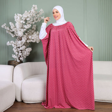 ثوب صلاة چيرسيه كويتي- عملي مع غطاء الرأس