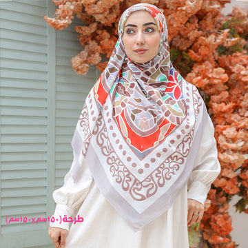 Square Chiffon Scarf - Printed