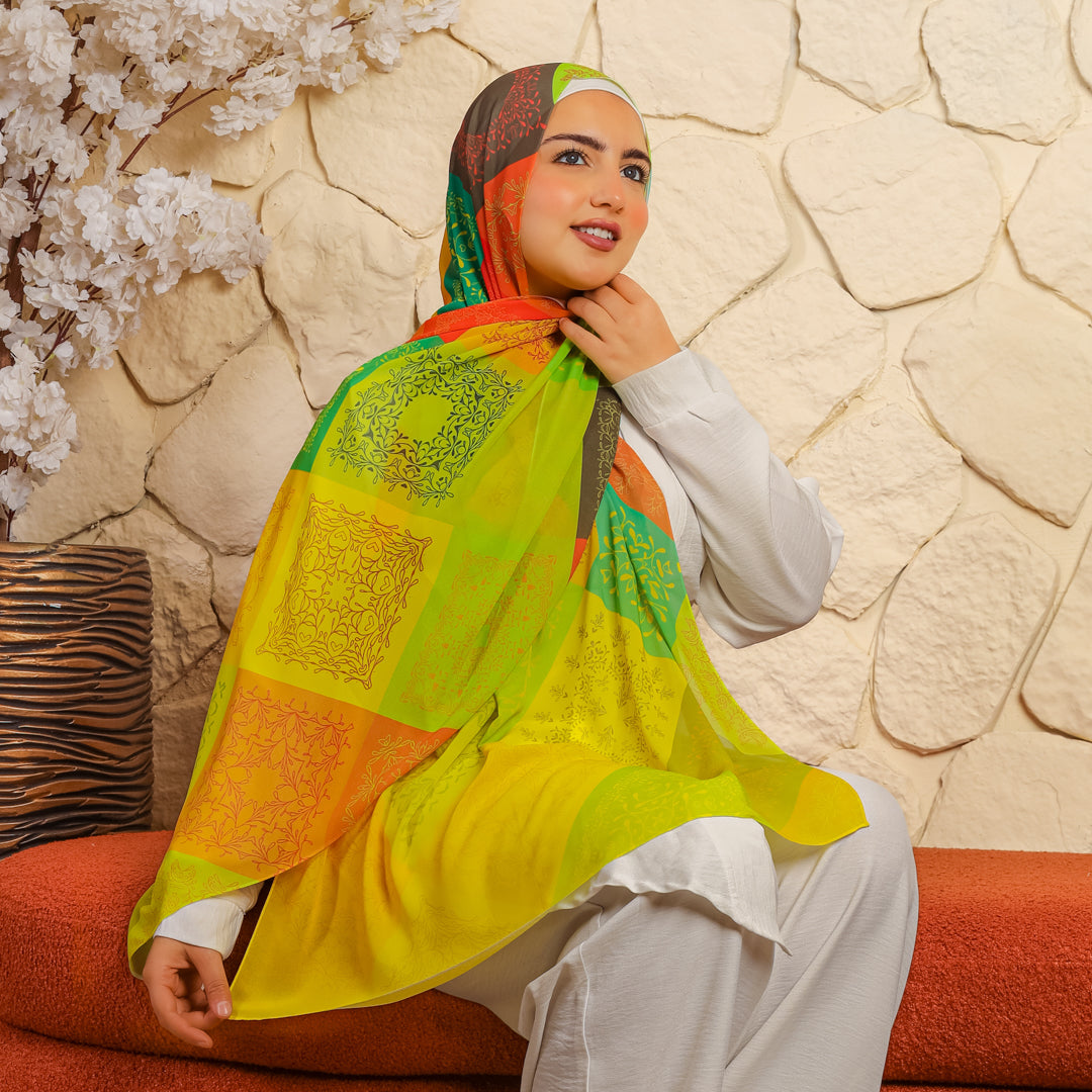 Chiffon Hijab -Printed
