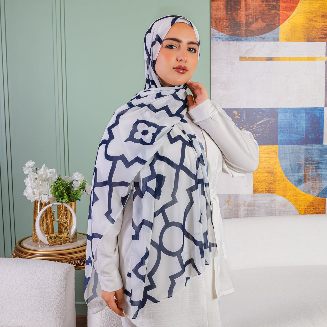 شيلة شيفون - مطبوع