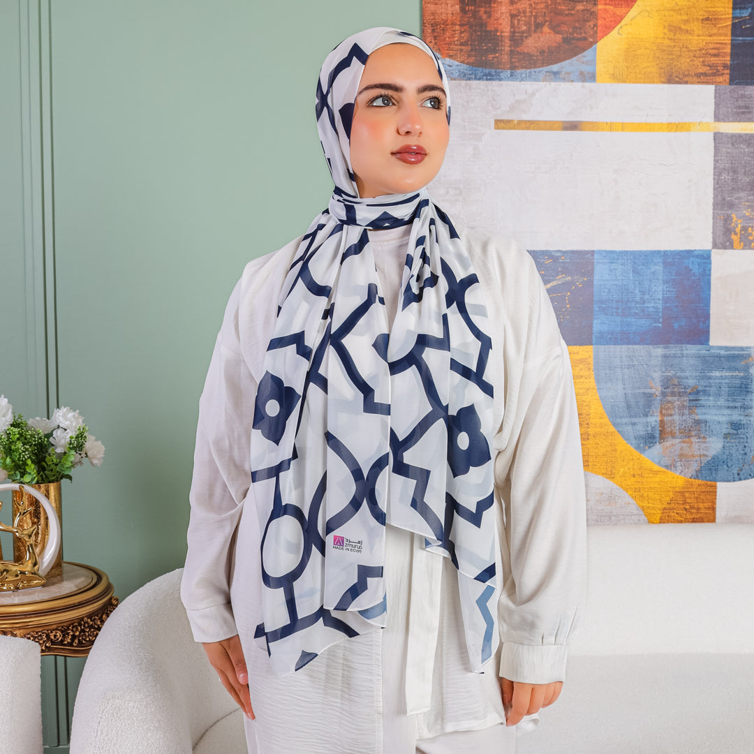 شيلة شيفون - مطبوع