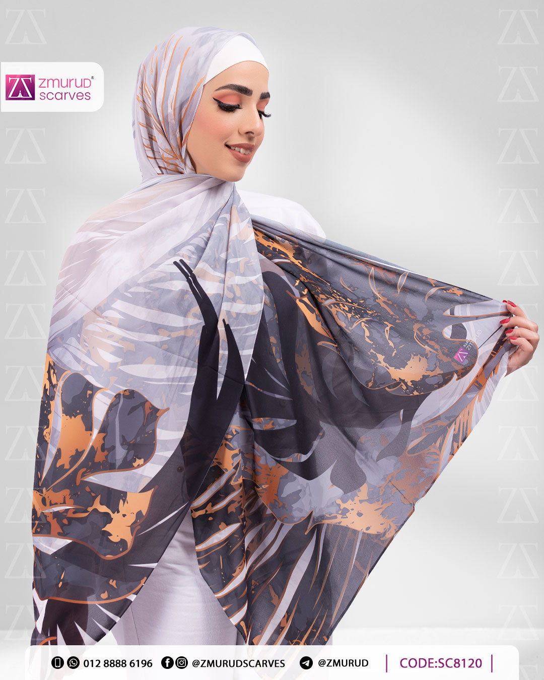 Chiffon Hijab -Printed