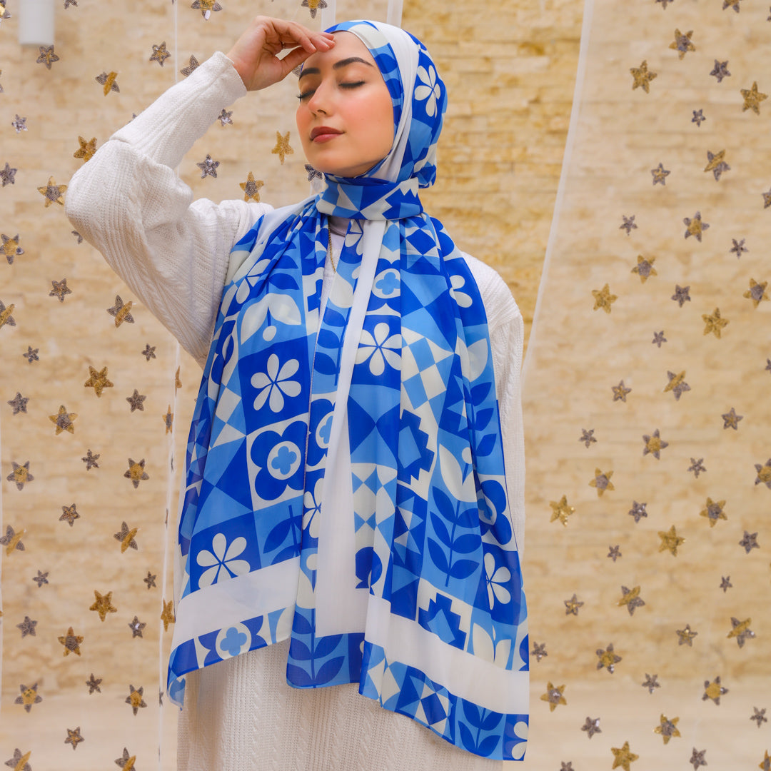 شيلة شيفون - مطبوع