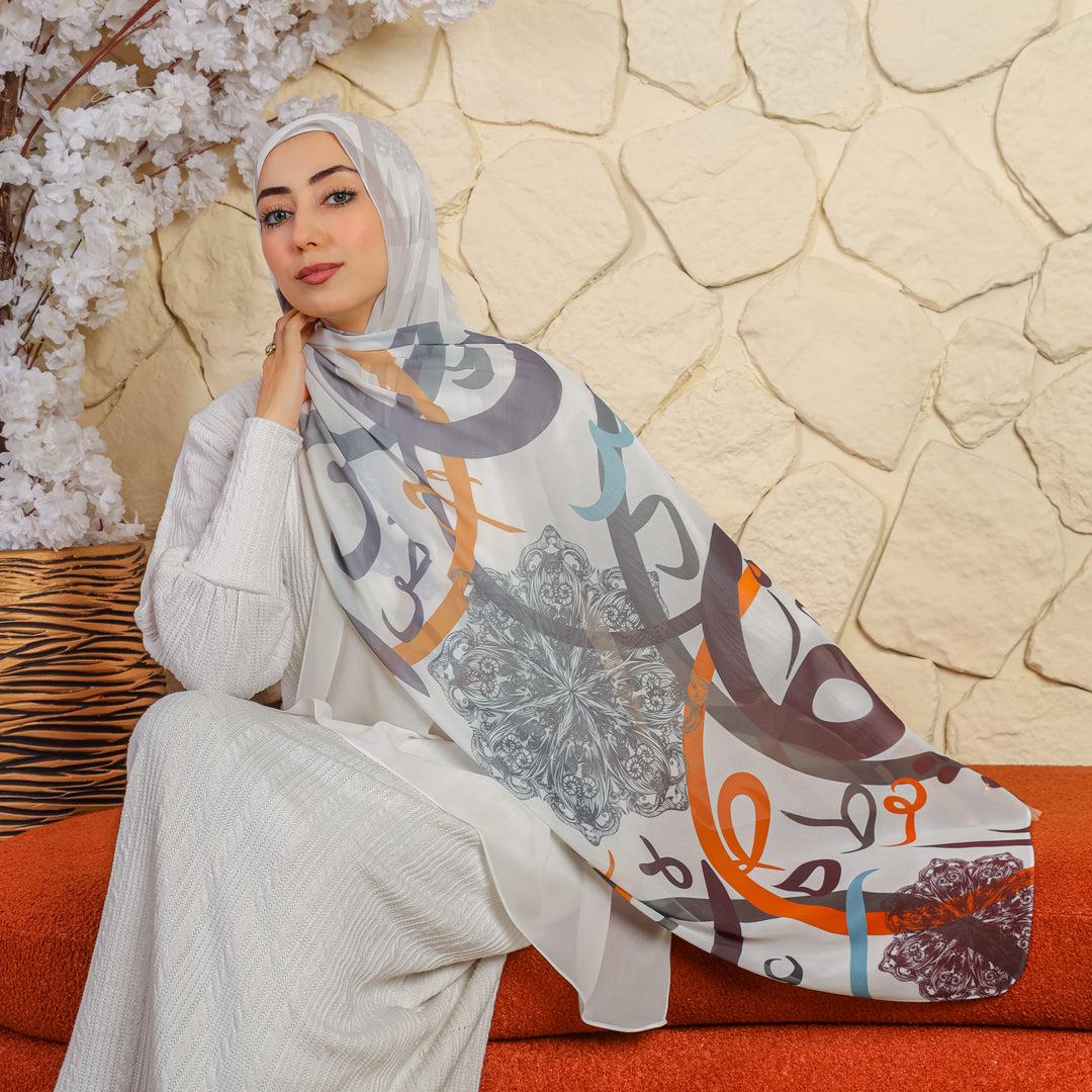 شيلة شيفون - مطبوع