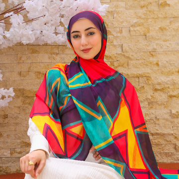 شيلة شيفون - مطبوع